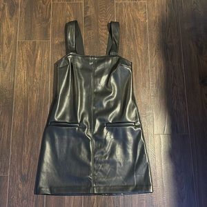 NWOT Leather Jumper Dress